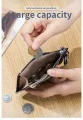Smart King New Zipper Card Holders for Men and Women Genuine Cow Leather Multifunction Coin Purse. 