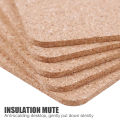 【Miga Plaza】5pcs Wooden Coasters Cup Mat Natural Cork Placemat Table Kitchen Supplies Heat Resistant Square Table Mat. 