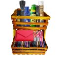 Multi-Functional High Quality Wooden Storage Rack - Small Size Height 9 Inches / Length  10 Inches / Wide 8 Inches. 