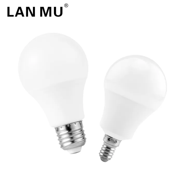 2pcs LED E27 E14 Bulb Light 3W 6W 9W 12W 15W 18W 20W Real Power Light ...
