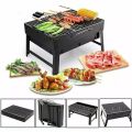 BBQ Grill Machine BBQ Stove Portable BLACK Small Barbecue Stove Charcoal BBQ Grill Patio Camping Picnic Burner Foldable BBQ Grills. 