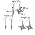 Anime Naruto Jewelry Earrings Drop Accessories Sharingan Akatsuki Cosplay Party Pendant Drop Earrings Toys for Women Men Gifts. 