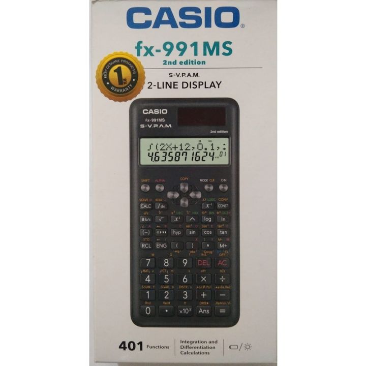 Fx-991MS%202-Line%20Display%20401%20functions%20Scientific%20Calculator%20-%20Image%202