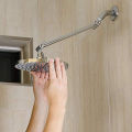 Adjustable Shower Arm Extension By, with Chrome Finish 11 Inch. 
