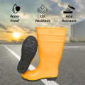 Three star Gum Boot Safety Gumboot pair without steel Toe Labor Shoes Waterproof Seal Boot Oil Seal Hard Use Breathable Slip Electric Welder Shoes Anti-Smashing Anti-Piercing - Site Shoes Safety Construction Boots Gumboots Gum Boots Safety Boots yellow. 