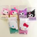 Sanrio Hello Kitty Erasers Creative Kuromi Anime Figures Rubber Eraser Cartoon Pencil Sharpener Student School Office Stationery. 