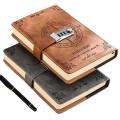 Retro style Notebook  200 pages A5 size Diary Password book for Students Office workers Personal planning Journaling Gift. 