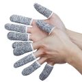 【HOT】 10Pcs Anti-Cut Finger Cover Finger Protector Sleeve Level 5 High-Strength Safety Flexible Anti Cut Fingertip Gloves Kitchen Tool. 