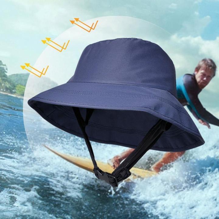 Polyester Surf Bucket Hat Comfortable Uv Resistant Surfing Cap Sun Protection Hat for Beachwear Outdoor Sports Water Activities Sun Safety Surf Enthusiasts