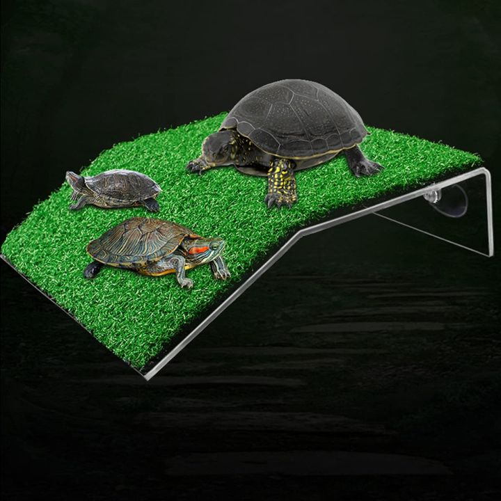 Lawn%20Turtle%20Basking%20Platform%20Turtle%20Resting%20Basking%20Platform,%20Simulation%20Grass%20Turtle%20Ramp%20for%20Turtle%20Tank,%20Reptile%20L%20-%20Image%203