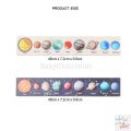 Wooden Solar System Planet Puzzle With Printing Words Montessori 3D Puzzle Early Learning Toys. 