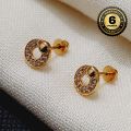 Gold Plated Guaranteed Women Earrings With Stone Beauty Fashion Jewellery. 