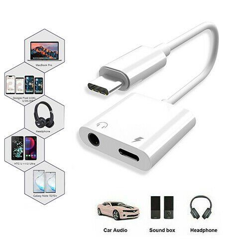 Type-C Adapter, in USB C to Headphone and Charger