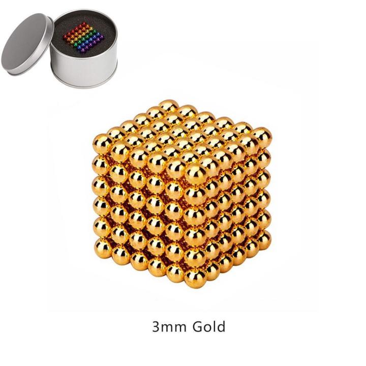 216Pcs 3/5mm Magic Magnet Magnetic Blocks Balls Sphere Cube Beads Puzzle Building Toys for Children Early Education