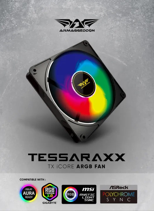 Armaggeddon Tessaraxx TX-iCore ARGB Fan 12CM