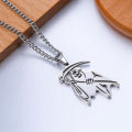 【ALLGOOD】 Arrival Titanium Steel Grim Reaper Death God Skull Sickle Necklace Punk Personality Retro For Men Halloween Gift Jewelry. 