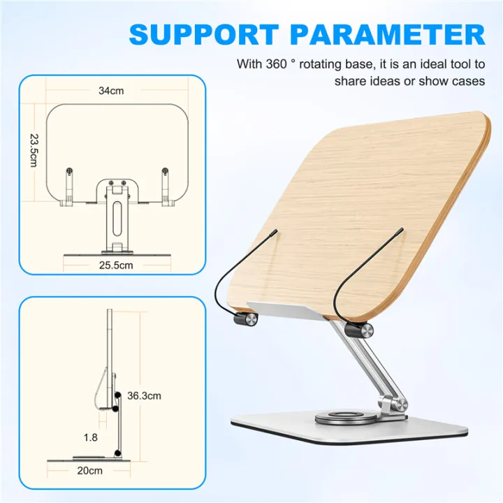 Book%20Stand%20Foldable%20Desktop%20Holder%20for%20Reading,with%20360%C2%B0%20Rotating%20Base%20&%20Page%20Clips%20-%20Image%207