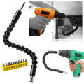 Flexible Extension Soft Shaft with Screw Drill Bit Holder with 10pcs Drill Bit Sets Magnetic Quick Connect Drive Shaft. 