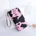 【ZIME】Women Wallet Bag Cow Pattern Long Wallet Zipper Large Capacity Handbag Women Card Holder Multifunctional Wrist Bag. 