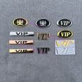 Car VIP Metal Sticker Word Mark Tail Side Fender Box Cover Body Scratch. 
