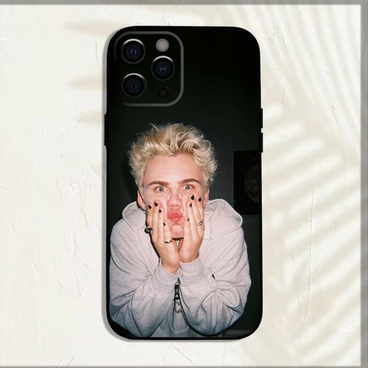 SINGER%20The%20Kid%20L-Laroi%20Phone%20Case%20For%20iPhone%2016,15,14,13,12,11,Pro,X,XS,Max,XR,Plus,Mini%20Soft%20Black%20Cover%20-%20Image%205