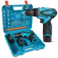 Handheld Drilling Rig Driver and Impact Driver Kit Lithium Electric Hammer Drill Power Tool Kit Including Battery Charger and Bag Cordless Drill Driver, Electric Screwdriver Set. 