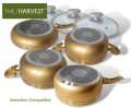 Ceramic coated Nonstick Gold Cookware Set - High Quality. 