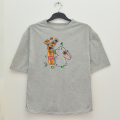 Sudu hawa Tee T-shirt for girls Casual T-shirts for woman and ladies Baggy Tee. 
