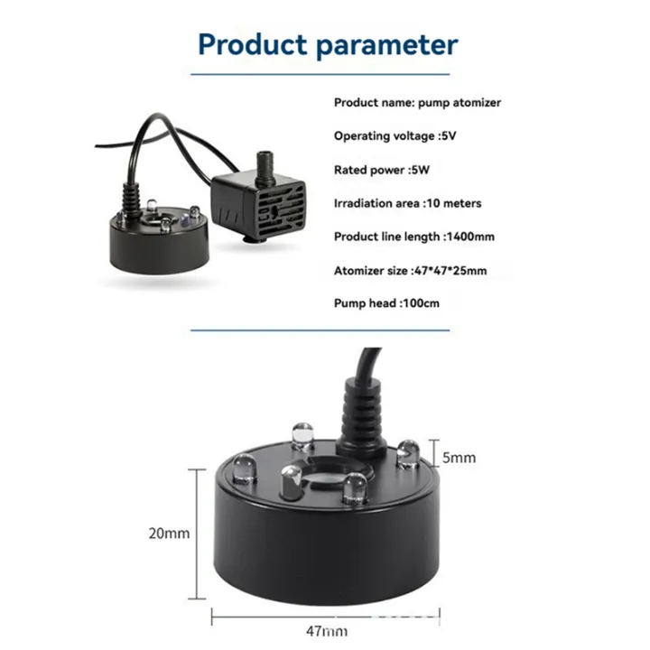 2-IN-1%20USB%205V%20Water%20Pump%20Atomizer%20Mist%20Maker%20Fogger%20Fountain%20Pond%20Garden%20Rockery%20Fish%20Tank%20Humidifier%20-%20Image%205