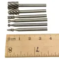3SET 12pcs 1/8'' Shank HSS Router Bit Tools DIY Rotary Burr Dremel Milling Drill Cutter Tool Silver. 