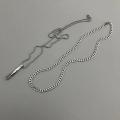 New Spiral Fashion Necklace Simple Personality Hip Hop Men Pendant Boy Pendant Titanium Steel Necklace Jewelry Goth Accessories. 