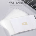 Anti-magnetic ID card cover anti-wear PVC ID card bus card bank transparent card cover. 