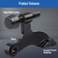 【FOOT SOFA】1xSilver Adjustable Door Hardware Deluxe Heavy Duty Hidden Hinge Pin Bumper Damper Door Stopper. 