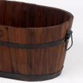 Planter Preservative Wooden Decorative Ornament Flower Bucket Flower Pot for Backyard Garden Home Decoration. 