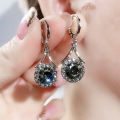 New Ins 2024 Exquisite Crystal Water Drop Dangle Earrings Luxury Zircon Earings for Women Girl. 