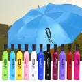 Double Layer Folding Portable Wine Bottle Umbrella with Bottle Cover for UV Protection & Rain SMT. 