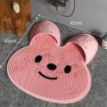 Bath Mat Rabbit Silicone Massage Floor Mat Back Rub Tool Bathroom Non-slip Pad Foot Wash Dead Skin Removal Shower Room Floor Mat. 