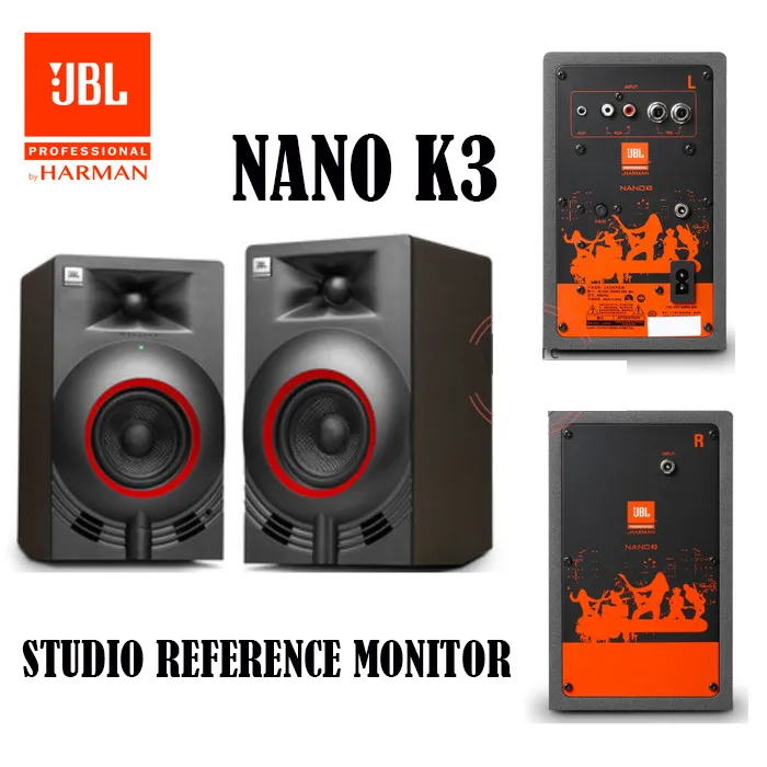 JBL Professional NANO K3-3" Full-range Powered Studio Monitor Pair