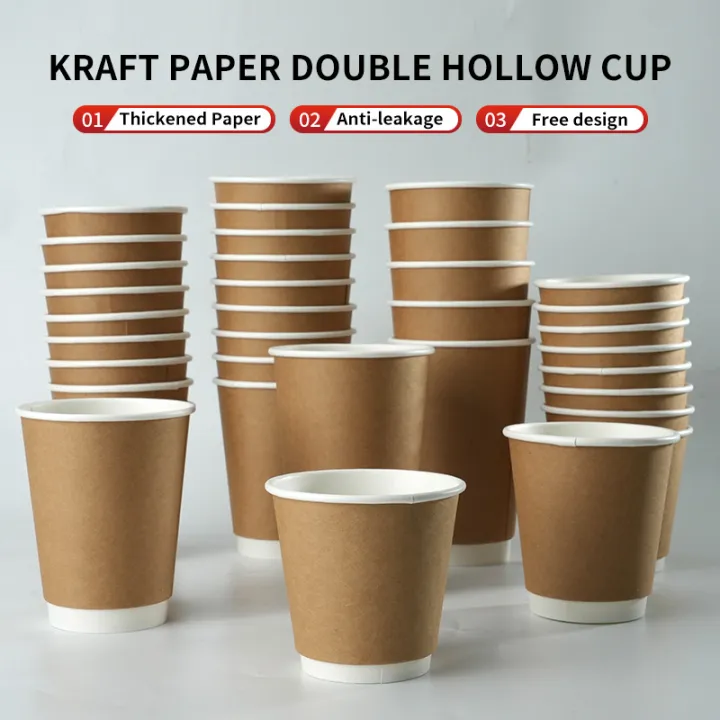 10/20pcs%20Double%20Wall%20Kraft%20Paper%20Cups%20Insulated%20Paper%20Coffee%20Cup%20With%20Lid%20Hot/Cold%20Beverage%20Party%20Drinking%20Accessorie%20-%20Image%202