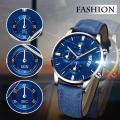 Men's Watches -Luxury Men Business Quartz WristWatch- Leather Bracelet Watch Sports Casual Male Luminous Clock. 