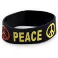 Rubber Wristband,Bracelet,Handband for Men and Boys - Black. 