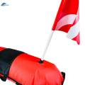 Diver below Ball Scuba Diving Marker Float Inflatable Float for Swim Outdoor. 
