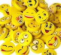 Smiling Face Emoji Eraser Pack of 4 Lovely Cute Erasers for kids 5 pcs. 