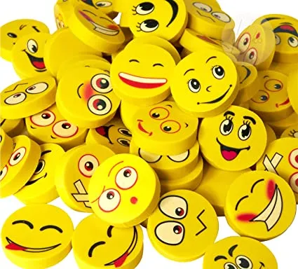 Smiling%20Face%20Emoji%20Eraser%20Pack%20of%204%20Lovely%20Cute%20Erasers%20for%20kids%205%20pcs%20-%20Image%203