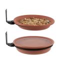 Large Capacity Durable Removable Creative Outdoor Adjustable Bird Feeder Pet Water Feeder Bird Food Trays Bird Bath Bowl. 