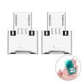 Ultra Mini DM Micro USB 5pin OTG Adapter Data Transmiss Connector for Cell Phone Tablet USB Cable Flash Disk Small Pendant A Box of 2 Pcs. 