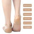 Gel Silicone Heel Protector Sleeve Heel Pads Heel Cups Plantar Fasciitis Support Feet Care Skin Repair Cushion Half-yard Socks. 