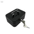 Cash Box with Lock Keepsake Metal Handle Money Box Portable Holder Storage Box Small Lockable Coin. 