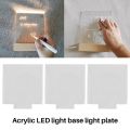 Acrylic Sheet Clear Cast for LED Light Base Table Signs DIY Display Projects Craft Led Lights for Projects 6 Pieces. 