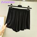 Amamia Women Summer Shorts Satin Quick Dry Summer Sleeping Pants. 